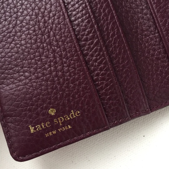 New Kate Spade Jackson St Jade Pebbled Leather Wallet - Picture 8 of 8